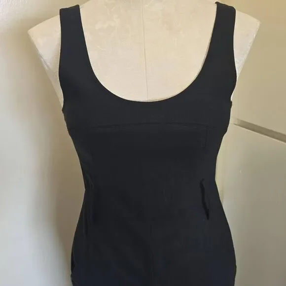 Theory Style #90171233 Blk Wool/Spndx Slvls Jumpsuit, Wide Leg, Sz. 4, EUC